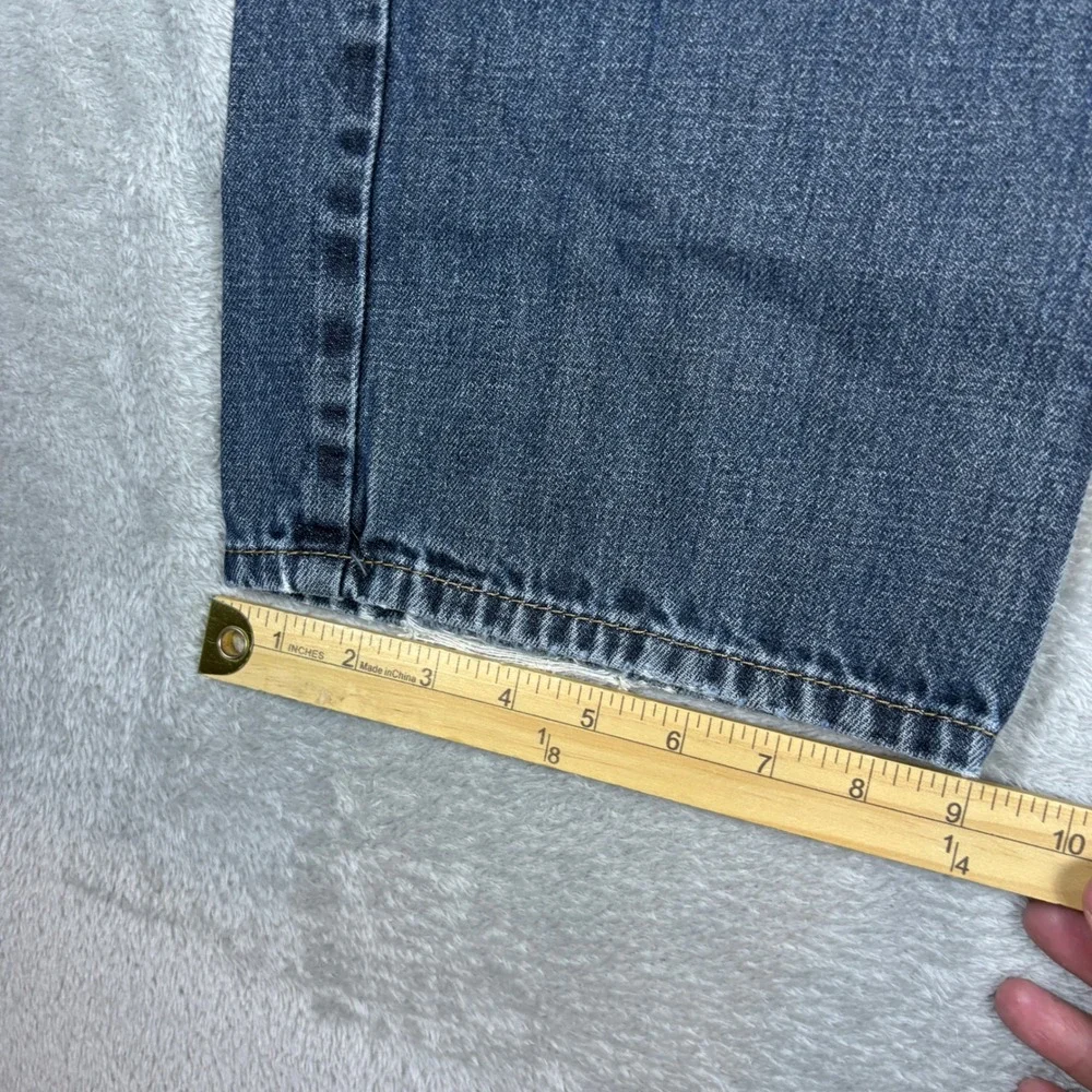 Levi's Jeans Men 38x32 559 Relaxed Straight Blue Whiskered Faded‎ Denim